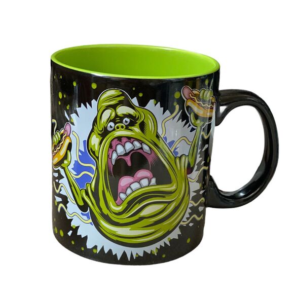 Ghostbusters Mug Movie Arcade Slimer Hotdog 20oz Retro Ghost Marshmello Coffee - Picture 3 of 7